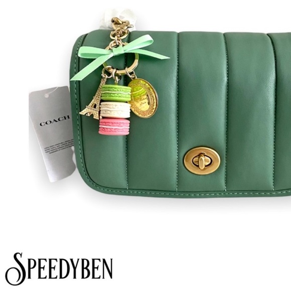 Laduree Macaron Pistachio Purse Charm Keychain - Picture 2 of 4